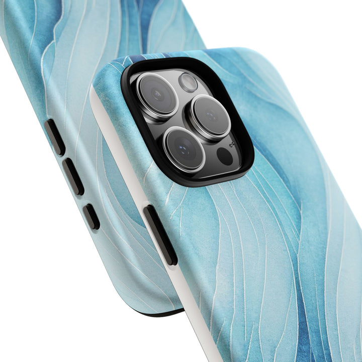 Abstract Waves Phone Case, Artistic Phone Cover, Ocean Vibe Case, Gift for Tech Lovers, Unique Mobile Accessories - bzbuzzbee