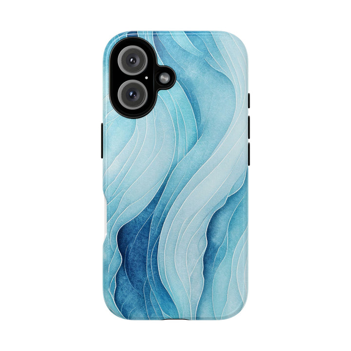 Abstract Waves Phone Case, Artistic Phone Cover, Ocean Vibe Case, Gift for Tech Lovers, Unique Mobile Accessories - bzbuzzbee