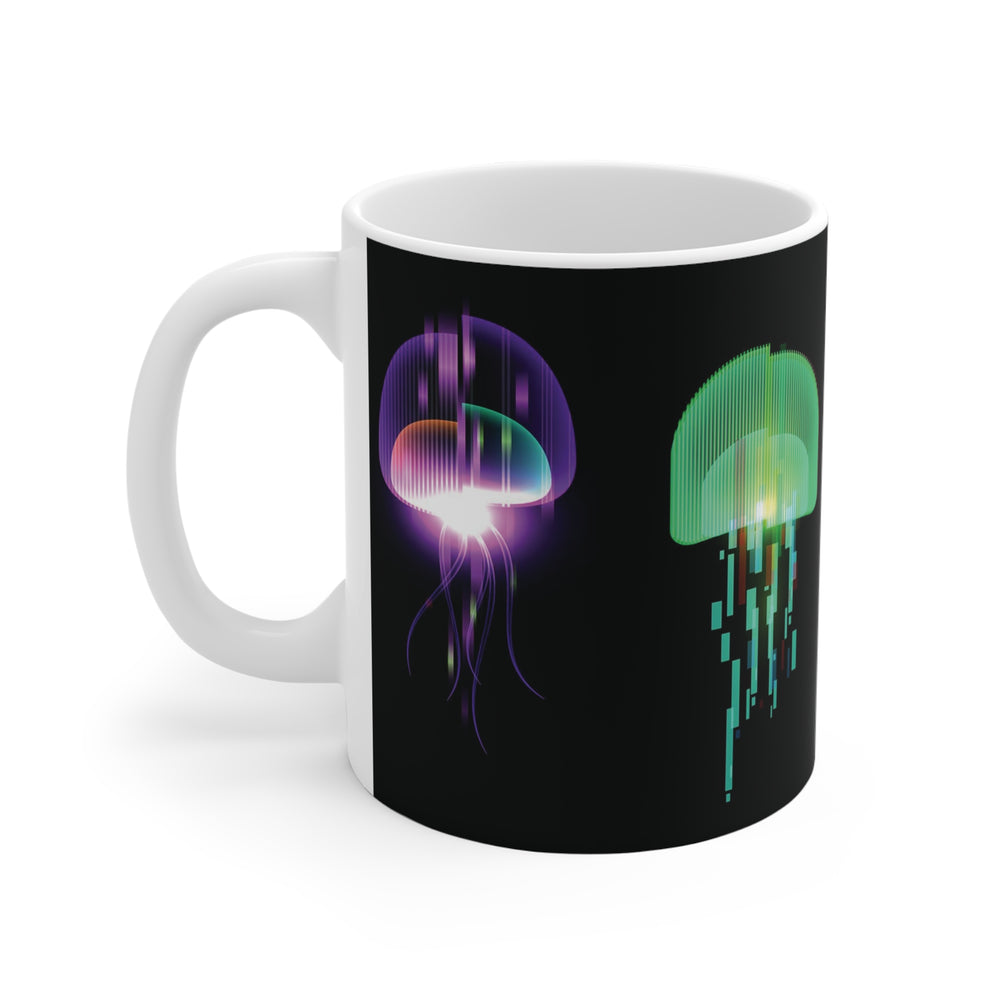 Digital Jellyfish Mug - bzbuzzbee