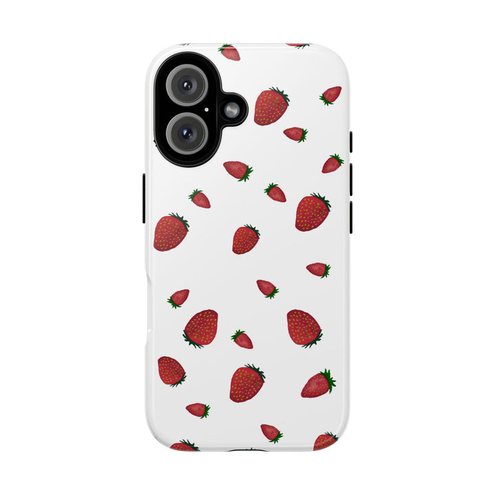 Strawberry Phone Case - Tough Cases, Cute Phone Cover, Berry Aesthetic, Gifts for Fruit Lovers, Summer Accessories - bzbuzzbee