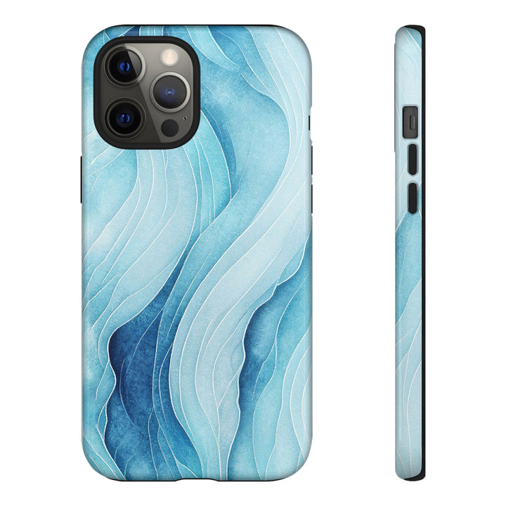 Abstract Waves Phone Case, Artistic Phone Cover, Ocean Vibe Case, Gift for Tech Lovers, Unique Mobile Accessories - bzbuzzbee