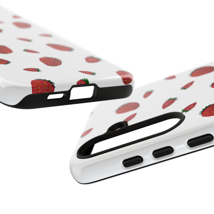 Strawberry Phone Case - Tough Cases, Cute Phone Cover, Berry Aesthetic, Gifts for Fruit Lovers, Summer Accessories - bzbuzzbee