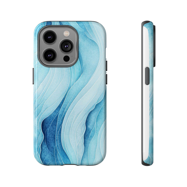 Abstract Waves Phone Case, Artistic Phone Cover, Ocean Vibe Case, Gift for Tech Lovers, Unique Mobile Accessories - bzbuzzbee