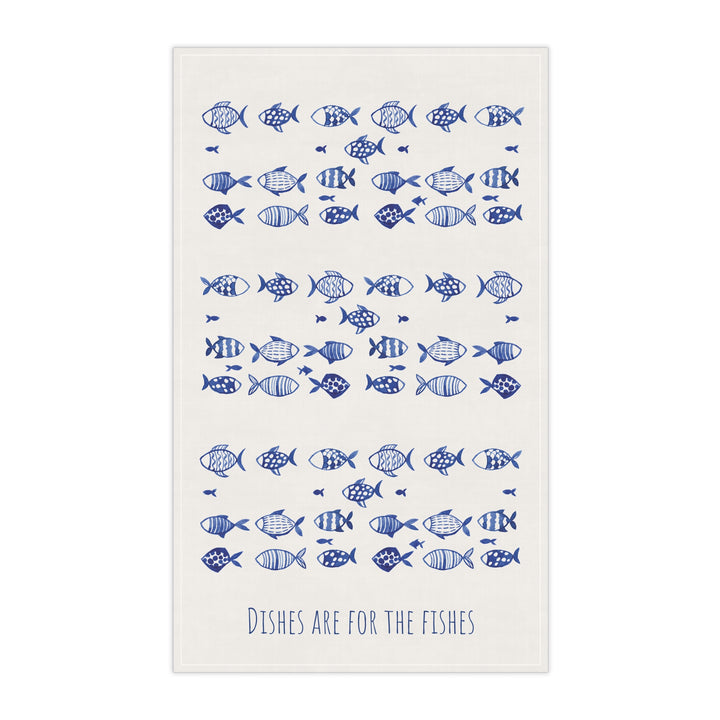 Dishes Are For the Fishes Kitchen Towel - bzbuzzbee