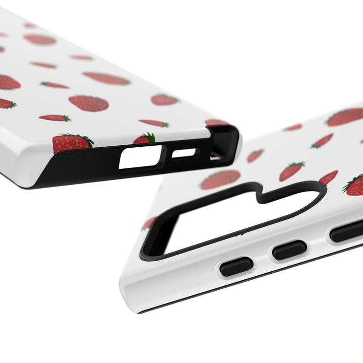 Strawberry Phone Case - Tough Cases, Cute Phone Cover, Berry Aesthetic, Gifts for Fruit Lovers, Summer Accessories - bzbuzzbee