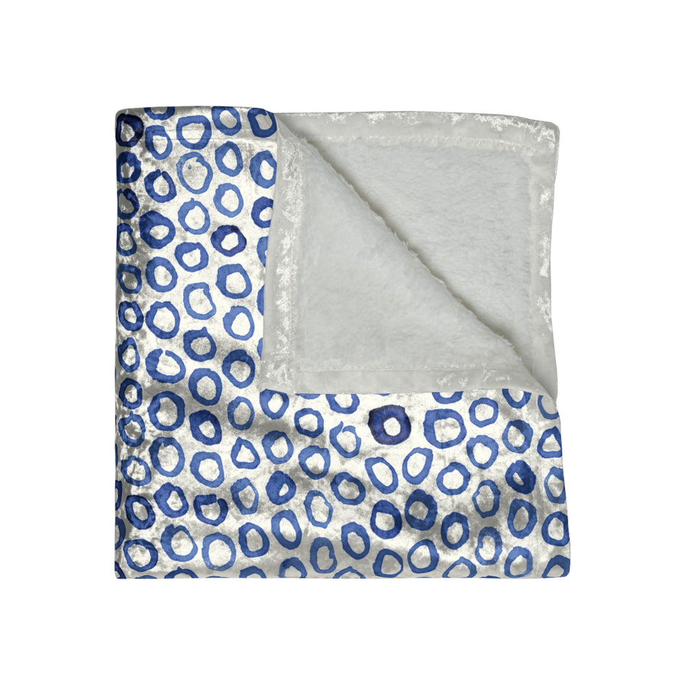 Polka Dot Crushed Velvet Blanket - bzbuzzbee