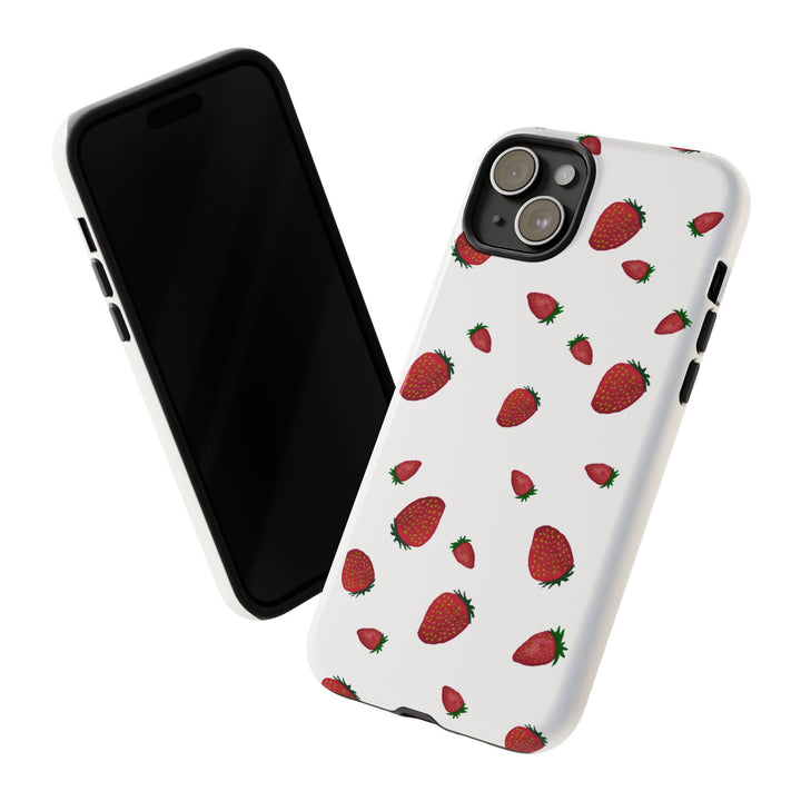 Strawberry Phone Case - Tough Cases, Cute Phone Cover, Berry Aesthetic, Gifts for Fruit Lovers, Summer Accessories - bzbuzzbee