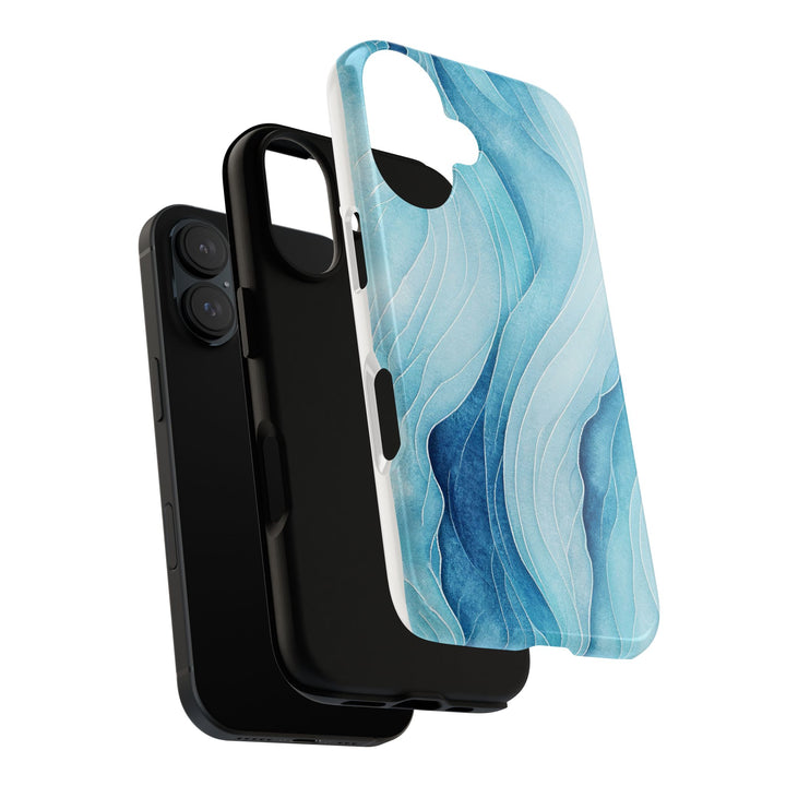 Abstract Waves Phone Case, Artistic Phone Cover, Ocean Vibe Case, Gift for Tech Lovers, Unique Mobile Accessories - bzbuzzbee
