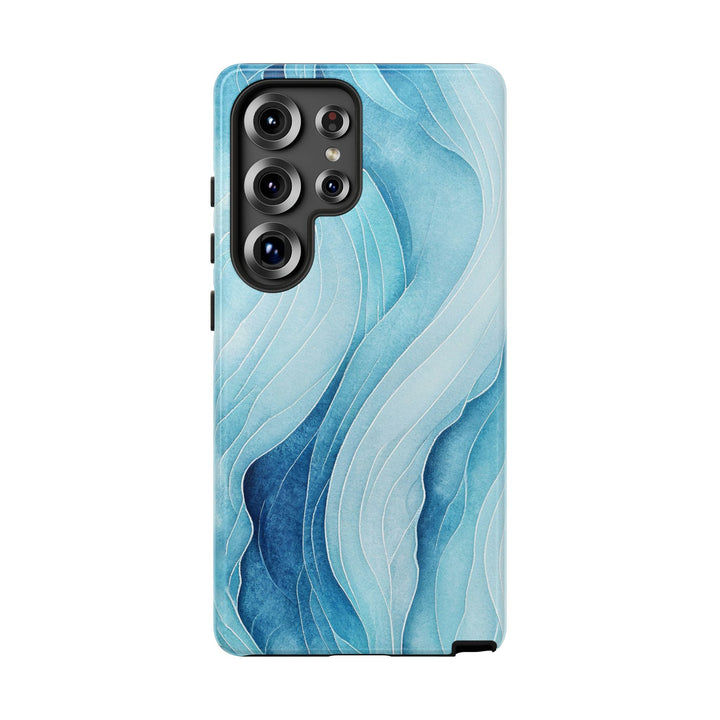 Abstract Waves Phone Case, Artistic Phone Cover, Ocean Vibe Case, Gift for Tech Lovers, Unique Mobile Accessories - bzbuzzbee