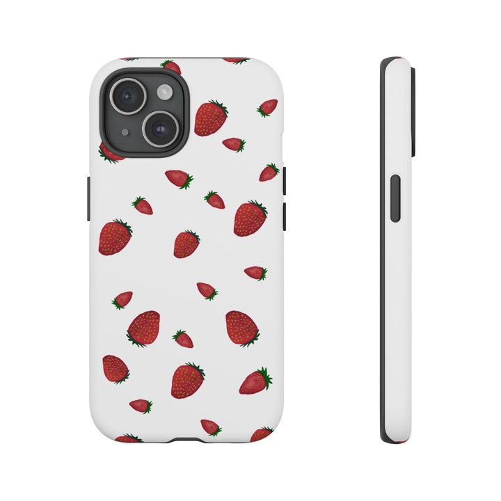 Strawberry Phone Case - Tough Cases, Cute Phone Cover, Berry Aesthetic, Gifts for Fruit Lovers, Summer Accessories - bzbuzzbee