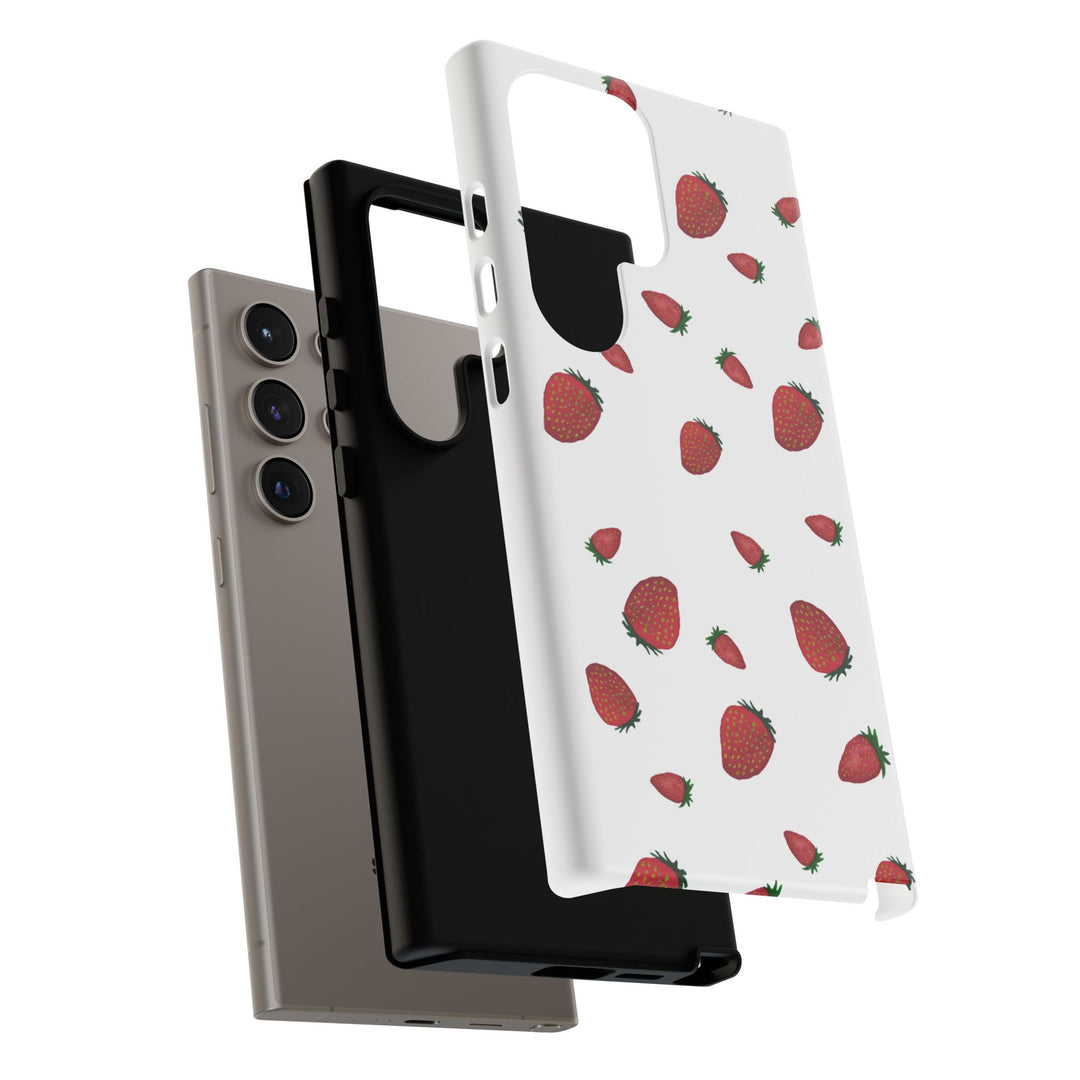 Strawberry Phone Case - Tough Cases, Cute Phone Cover, Berry Aesthetic, Gifts for Fruit Lovers, Summer Accessories - bzbuzzbee