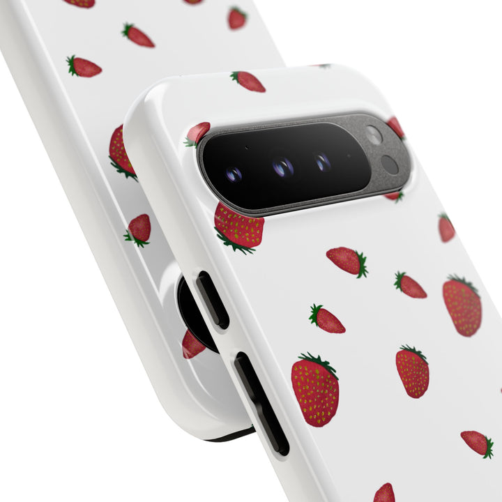 Strawberry Phone Case - Tough Cases, Cute Phone Cover, Berry Aesthetic, Gifts for Fruit Lovers, Summer Accessories - bzbuzzbee