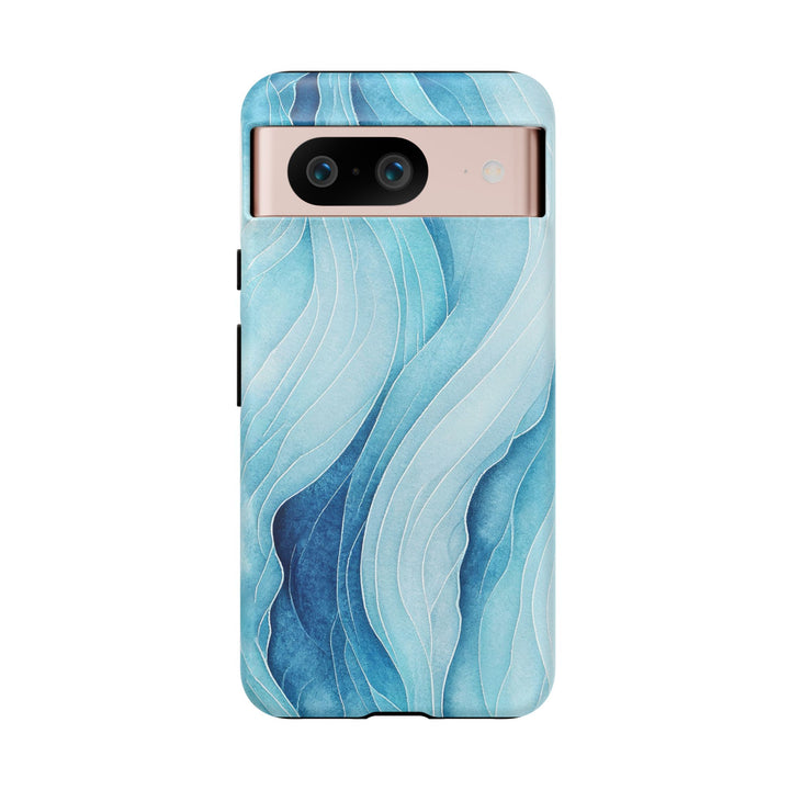 Abstract Waves Phone Case, Artistic Phone Cover, Ocean Vibe Case, Gift for Tech Lovers, Unique Mobile Accessories - bzbuzzbee