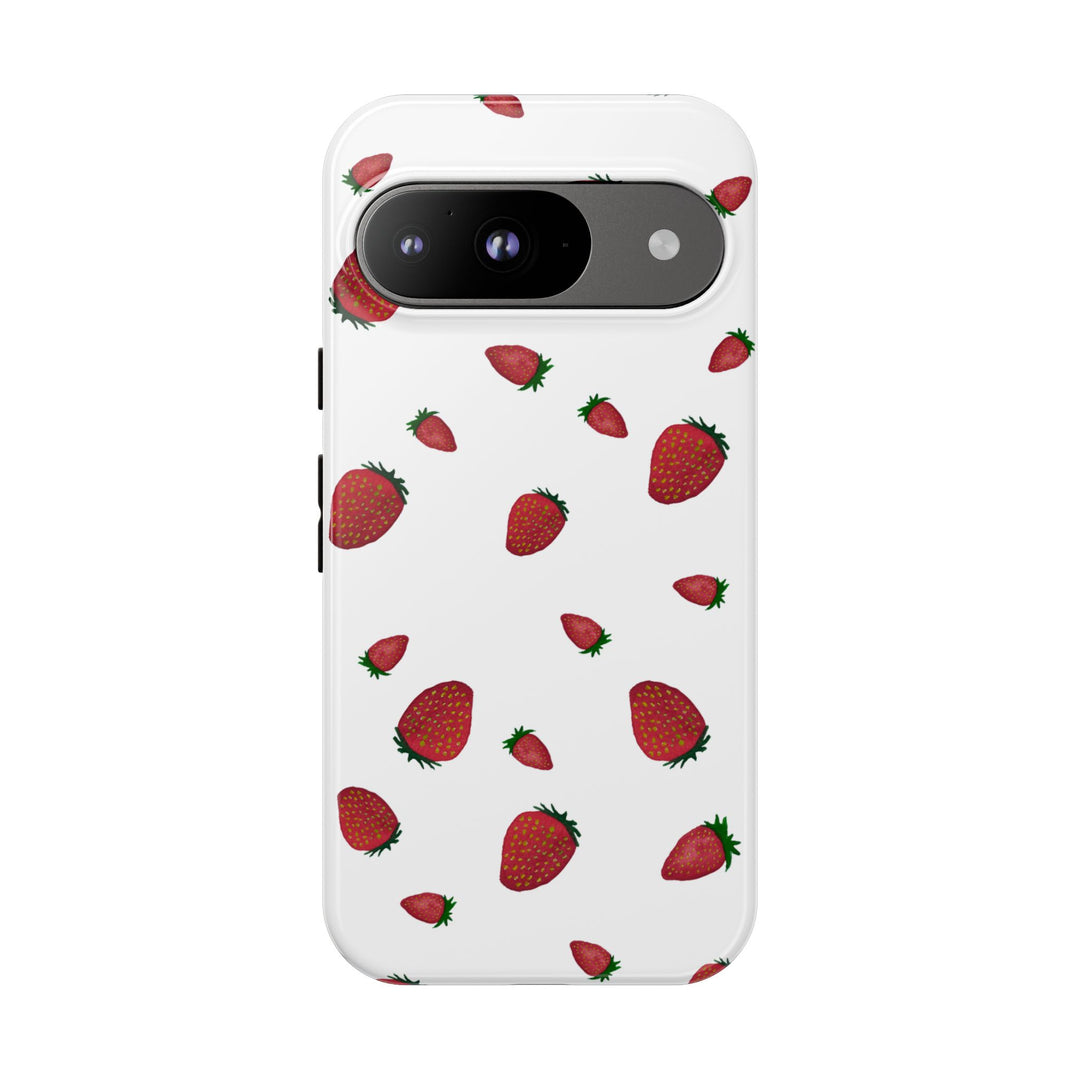 Strawberry Phone Case - Tough Cases, Cute Phone Cover, Berry Aesthetic, Gifts for Fruit Lovers, Summer Accessories - bzbuzzbee
