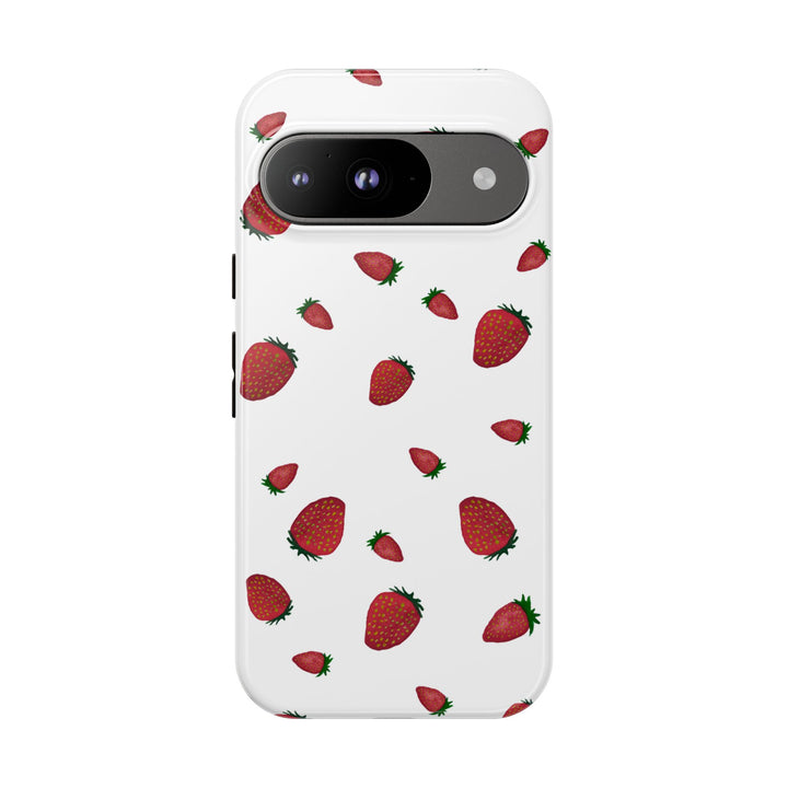 Strawberry Phone Case - Tough Cases, Cute Phone Cover, Berry Aesthetic, Gifts for Fruit Lovers, Summer Accessories - bzbuzzbee