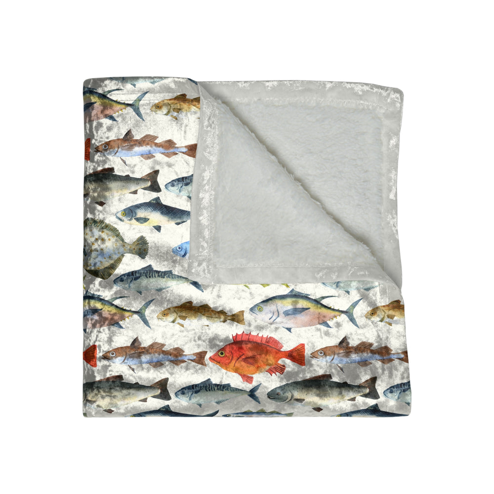 Fish Velvet Blanket - bzbuzzbee