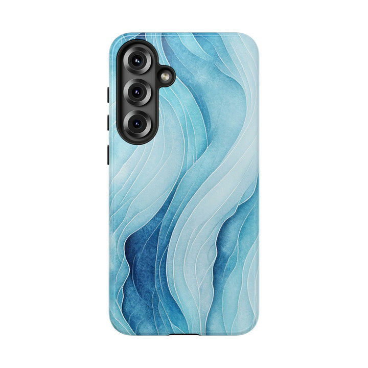 Abstract Waves Phone Case, Artistic Phone Cover, Ocean Vibe Case, Gift for Tech Lovers, Unique Mobile Accessories - bzbuzzbee
