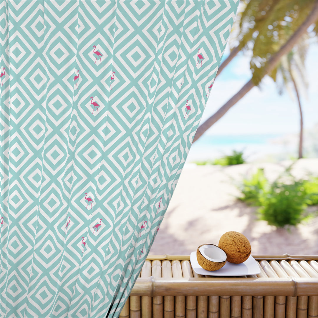 Flamingo Blackout Curtains - bzbuzzbee