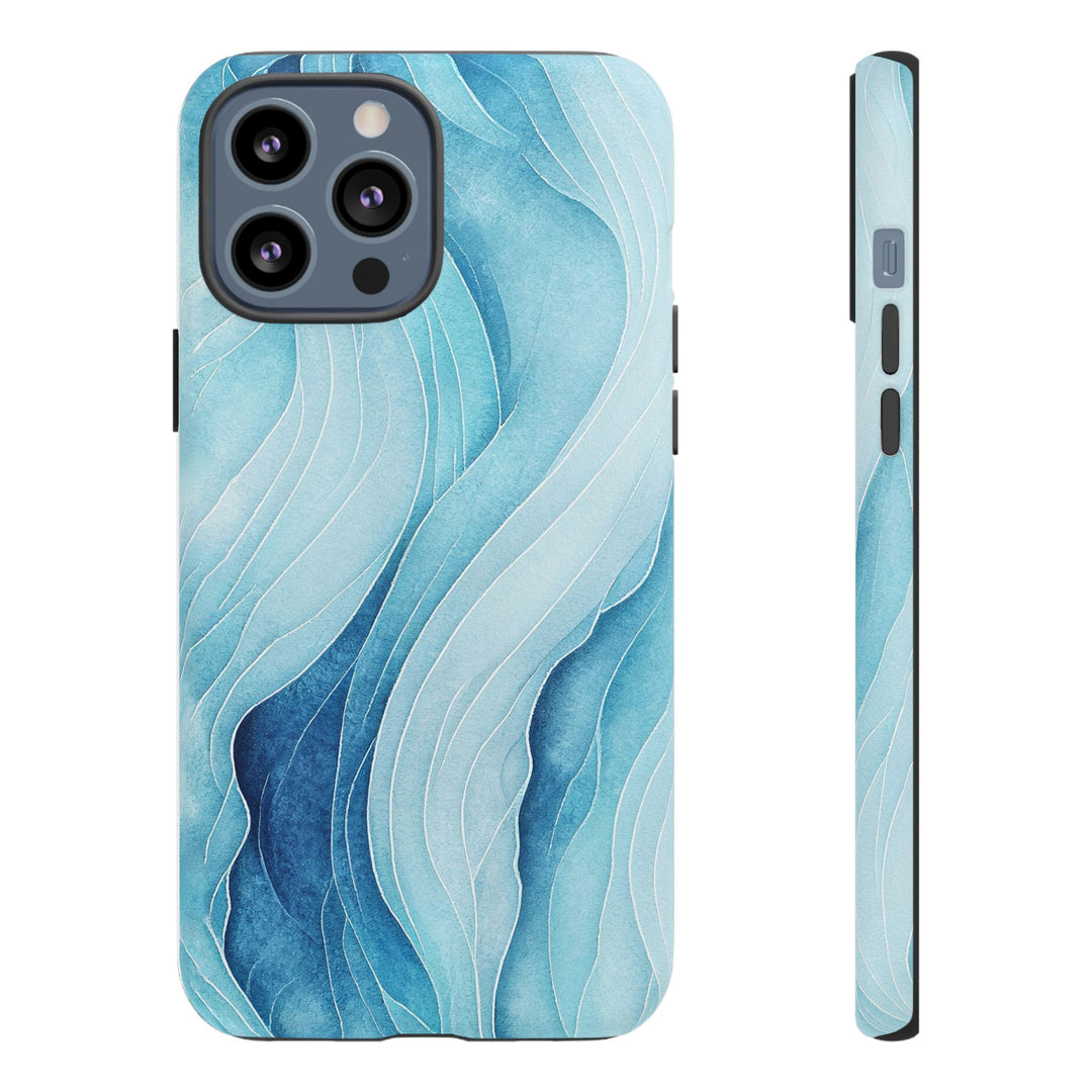 Abstract Waves Phone Case, Artistic Phone Cover, Ocean Vibe Case, Gift for Tech Lovers, Unique Mobile Accessories - bzbuzzbee
