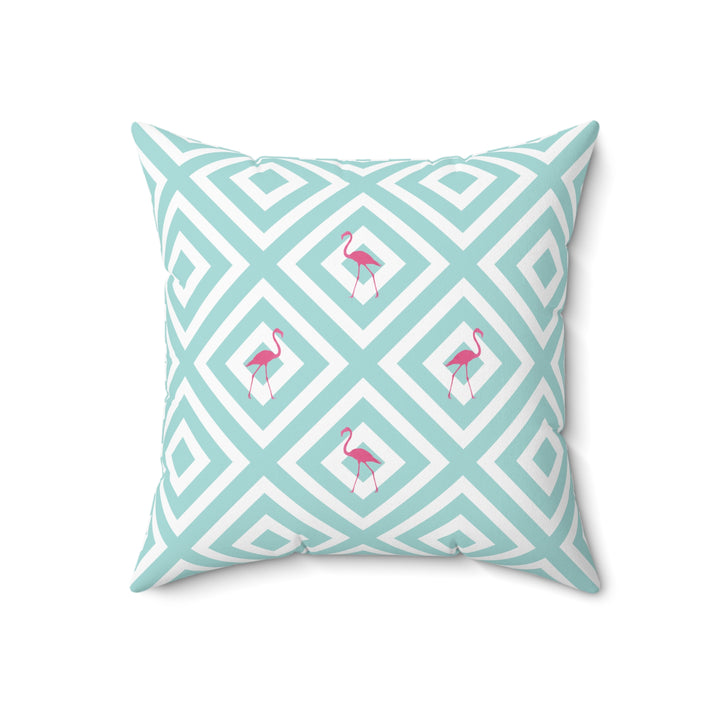 Flamingo Geometric Pillow - bzbuzzbee