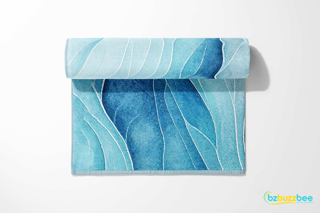 Ocean Waves Beach Towel - bzbuzzbee