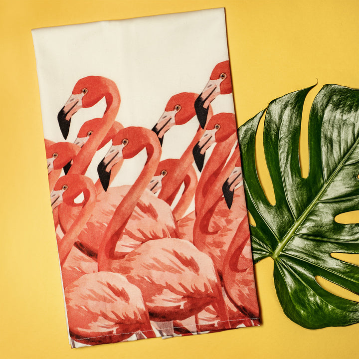 Flamingo Kitchen Tea Towel - bzbuzzbee