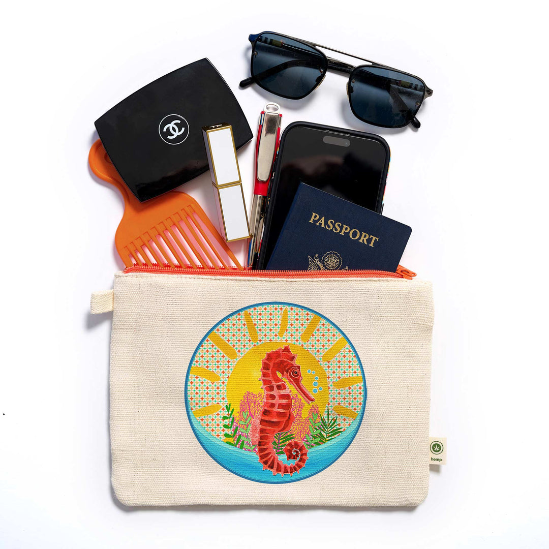 Seahorse Carry All Pouch - bzbuzzbee