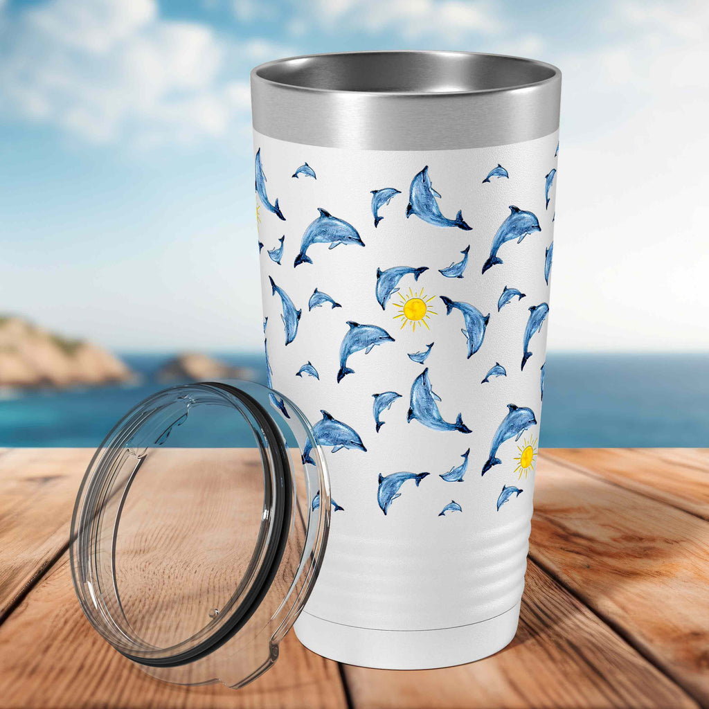 Dolphin Tumbler - 20oz Stainless Steel Double-Wall Insulated