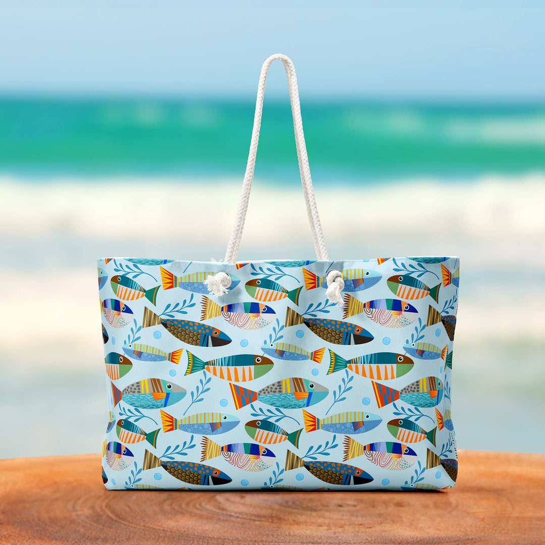 Fish Pattern Tote Bag