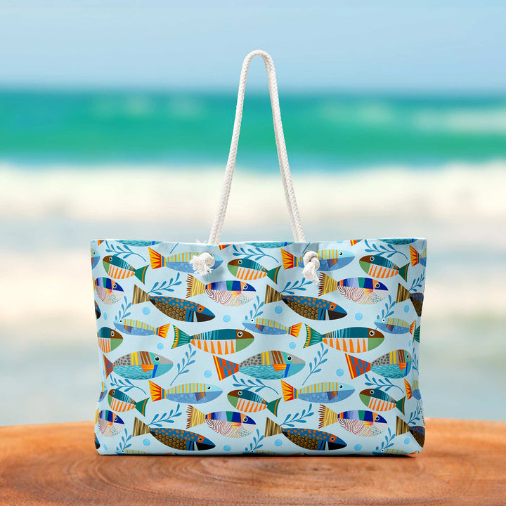 Fish Pattern Tote Bag