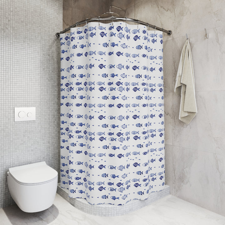 Blue Fish Shower Curtain
