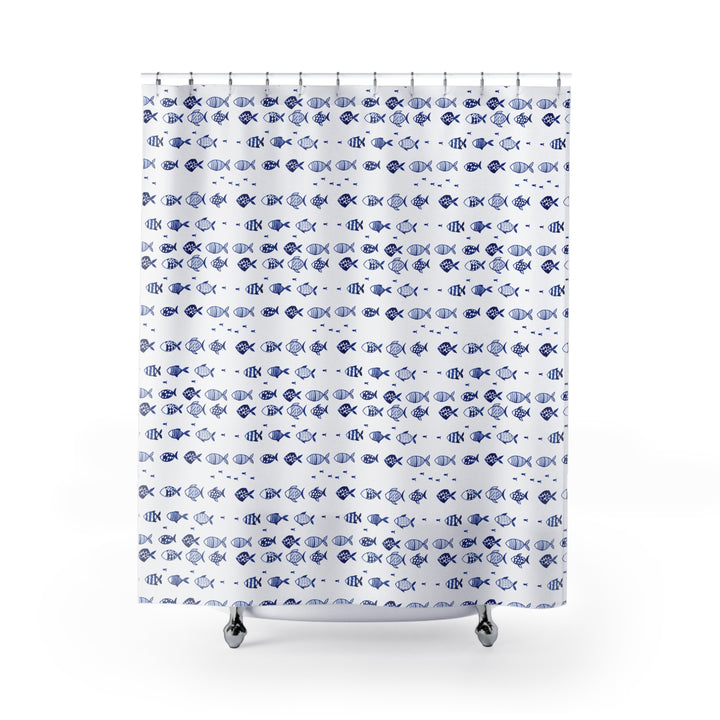 Blue Fish Shower Curtain