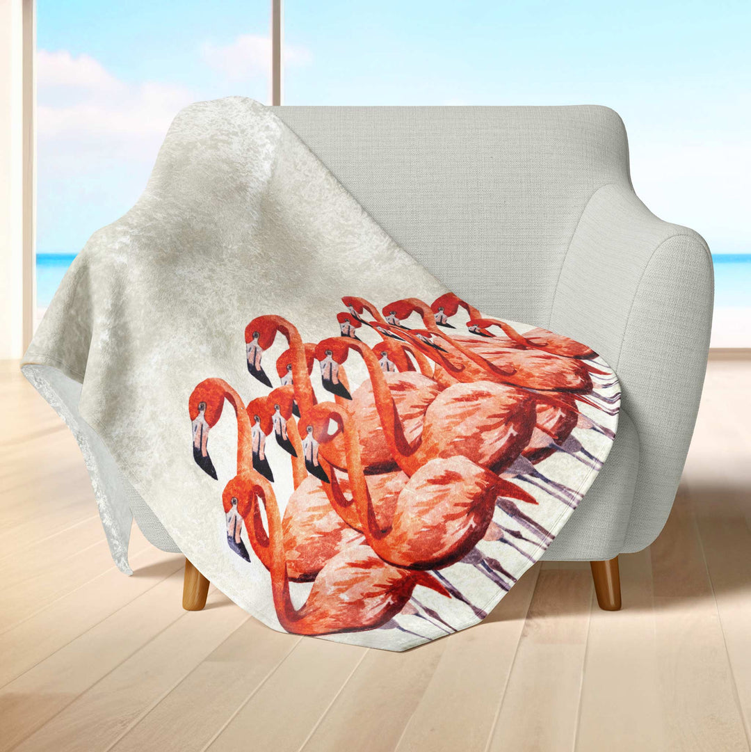 Flamingo Velvet Blanket - bzbuzzbee