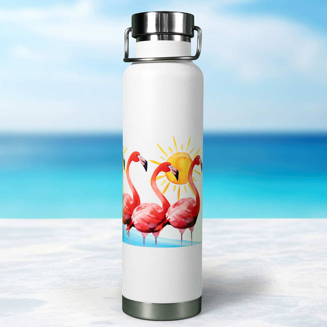 Flamingo Flock Insulated Water Bottle - bzbuzzbee