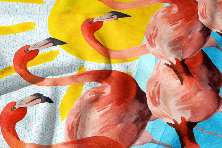 Flamingo Flock & Sun Towel - bzbuzzbee