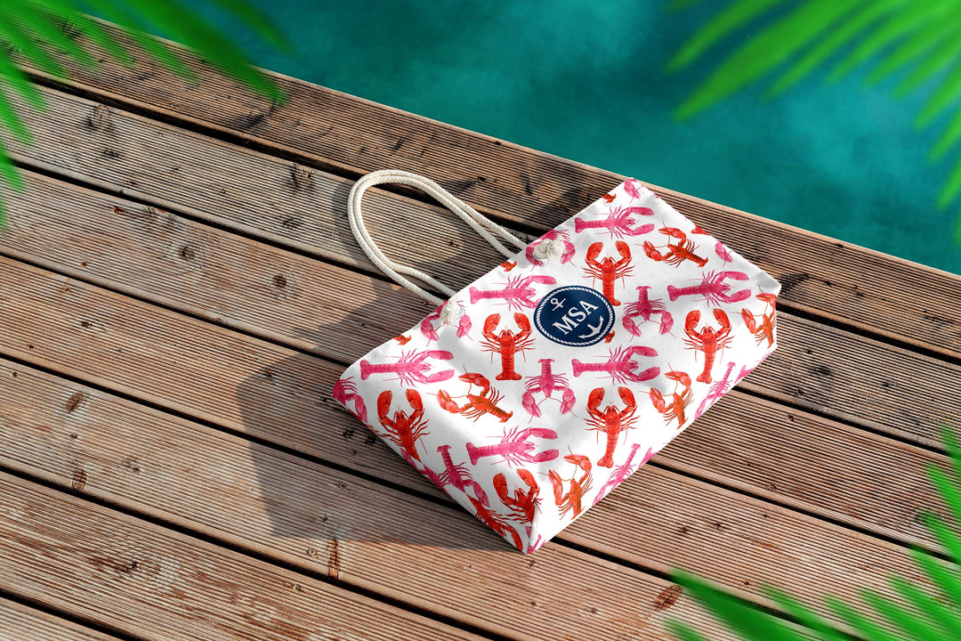 Lobster Print Tote Bag - bzbuzzbee