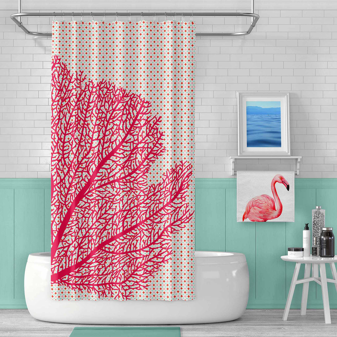 Magenta Coral  Shower Curtains - bzbuzzbee