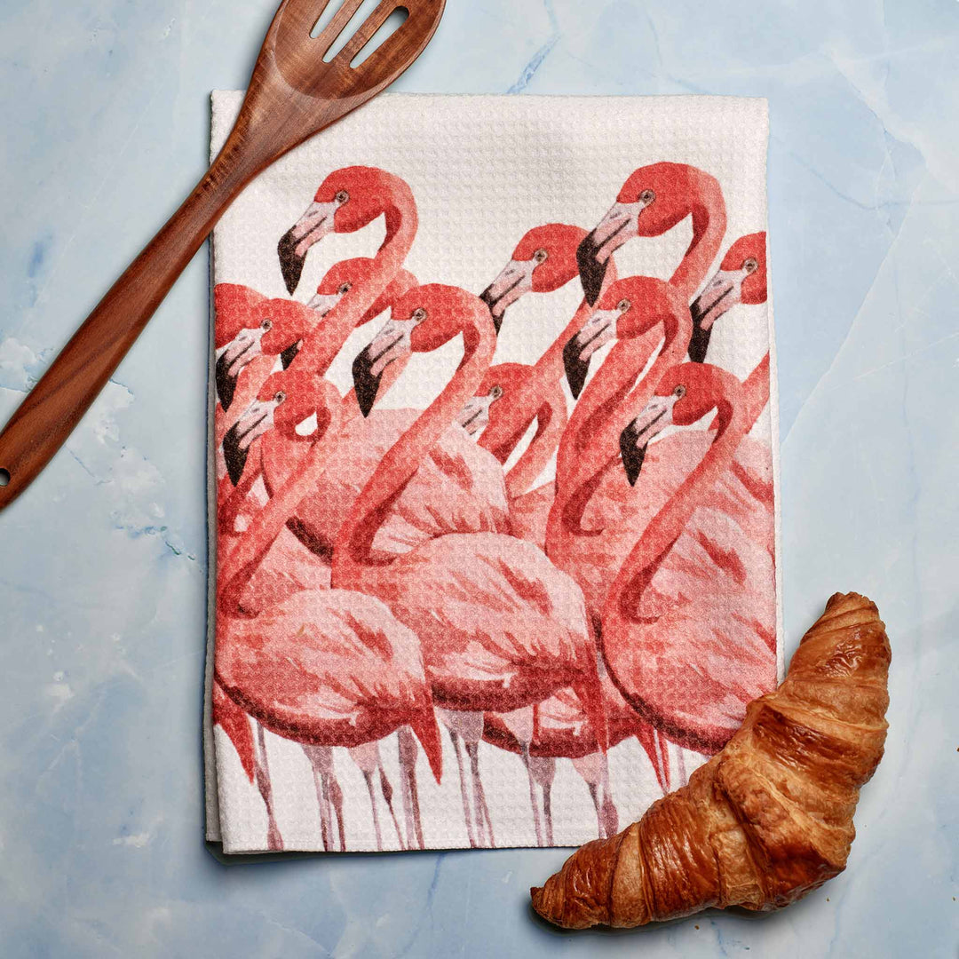 Flamingo Microfiber Tea Towel - bzbuzzbee