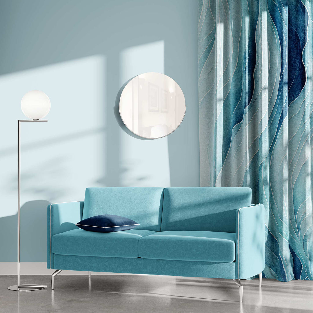 Blue Wave Coastal Blackout Curtains - bzbuzzbee