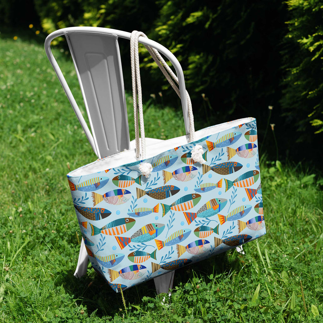 Fish Pattern Tote Bag