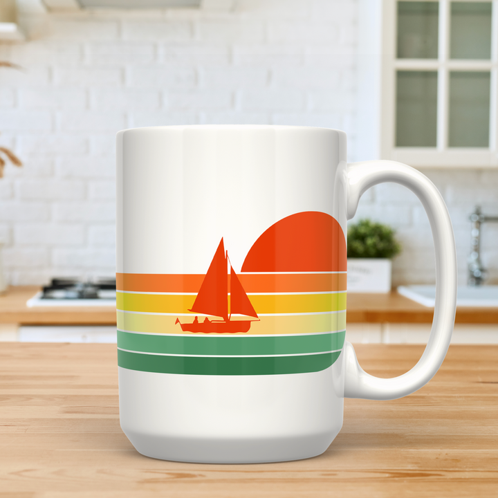 Retro Sailboat Mug - bzbuzzbee