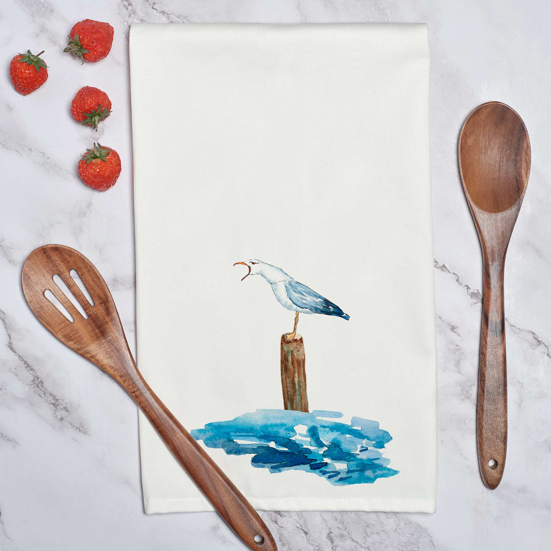 Seagull Kitchen Tea Towel - bzbuzzbee