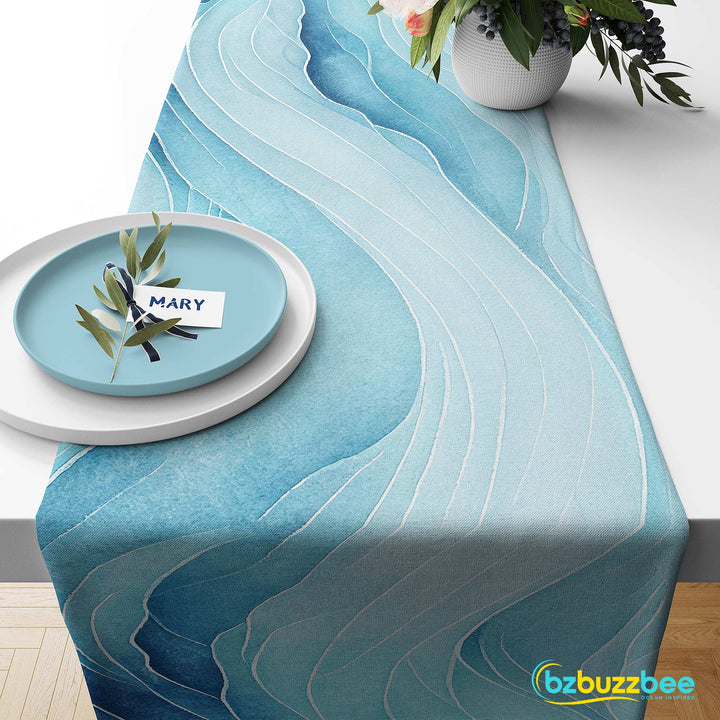Blue Ocean Coastal Table Runner - bzbuzzbee