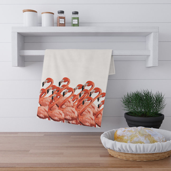 Flamingo Kitchen Tea Towel - bzbuzzbee