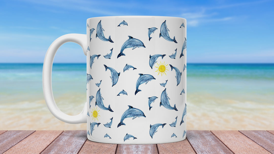 Dolphin and Sun Mug