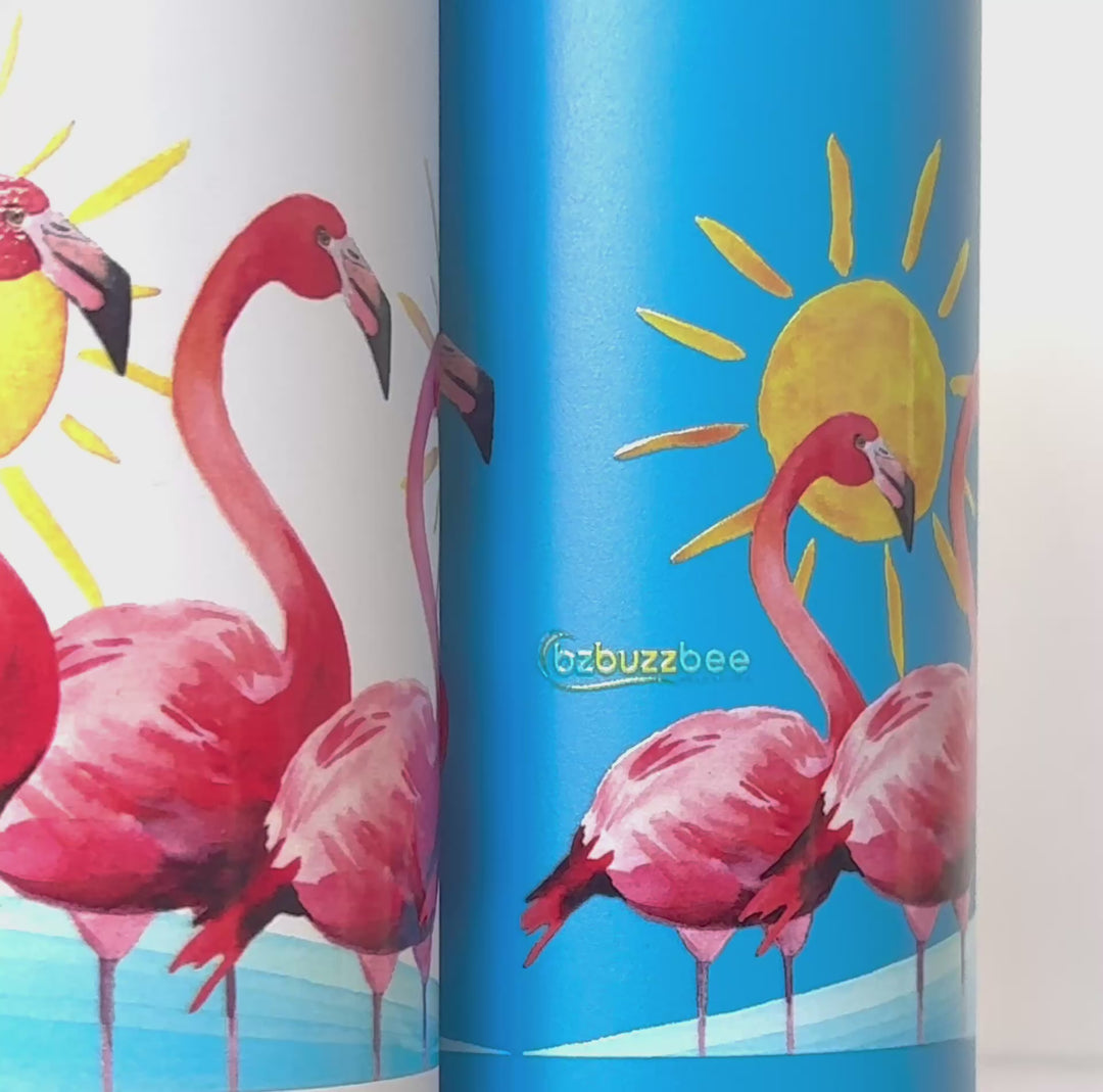 Flamingo Flock Insulated Water Bottle