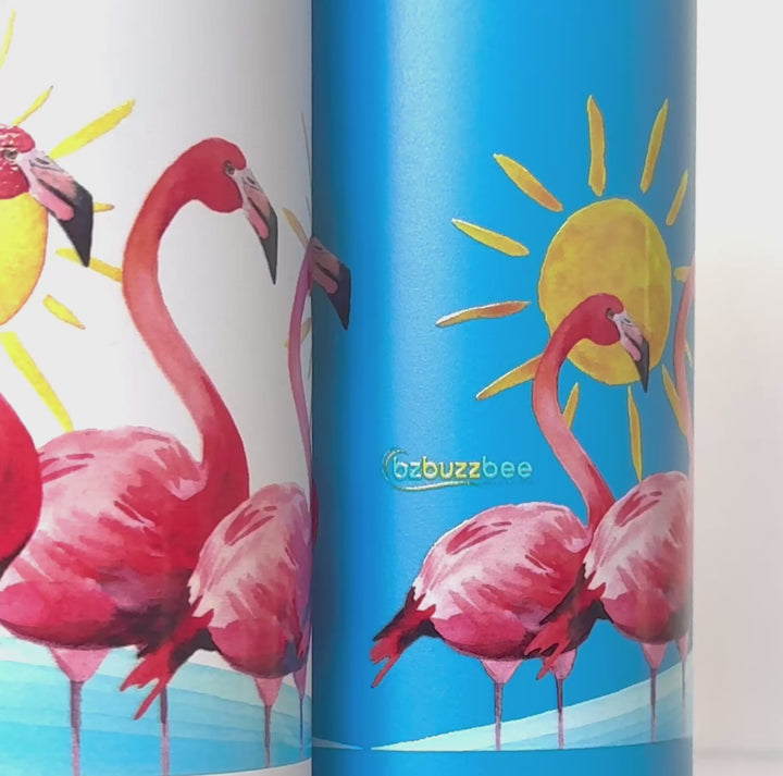 Flamingo Flock Insulated Water Bottle